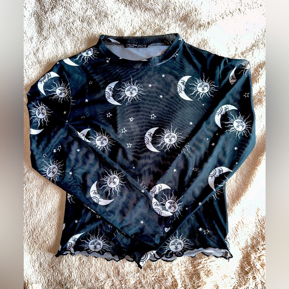 IHeartRaves Witchy vibes sheer top